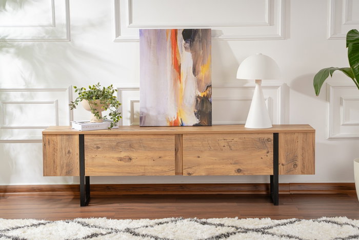 Nordure Mueble para TV Serenity - Pino Atlántico y Negro
